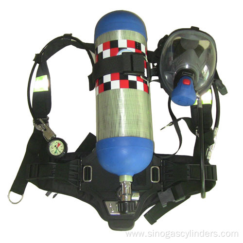 Positive pressure breathing apparatus firefighter respirator